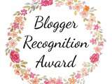 Blogger recognition award