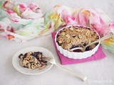 Crumble mirabelle-myrtille-noisette