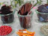Fines feuilles de chocolat noir au Mycryo et aux huiles essentielles