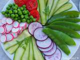 Salade de légumes colorée et légère à l’huile d’olive