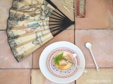Soupe de pêches au basilic