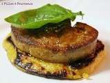 Pancake de pommes de terre et escalope de foie gras poêlée