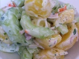 Salade au concombre et au pamplemousse