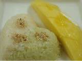 Sticky rice with mango