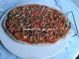 Pizza maison aux légumes et jambon (Ig bas)