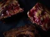 Brownie-cheesecake marbré à la framboise (battle food #17)