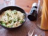 Spaghetti brocolis-ail