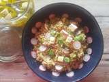 Salade de quinoa / radis / fèves / féta