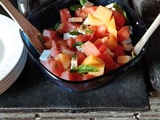 Salade Melon-Pastèque-Feta