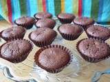Mini muffins chocolat marron