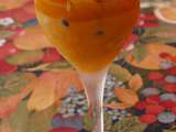 Nage glacée d'orange maltaise, fruits frais