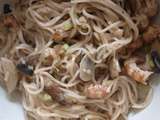 Nouilles sōmen aux crevettes grises