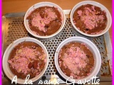 Fondants au chocolat aux pralines roses