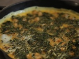 Omelette chou kale pois chiches