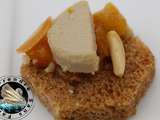 Pain d'épices chutney pêches et foie gras