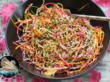 Salade spaghettis multicolore