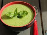 Soupe froide courgettes basilic