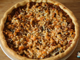 Tarte aubergines crevettes