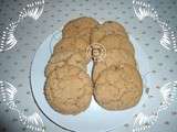 Cookies praliné et flocons d’avoine