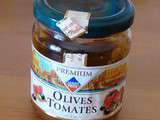 Pain olives tomates