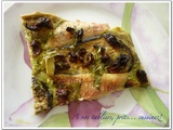 Tarte aux rougets et aux aubergines