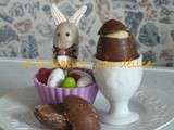 Oeuf mousse blanche et son lapin