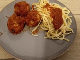Boulettes aux pst, aubergine et lentilles ig bas - Phase 2