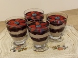 Mousse de ricotta au chocolat aux fruits (Ig bas)