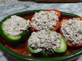 Poivrons au thon naturel et fromage Ig bas