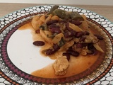 Ragoût de dinde aux haricots rouges et concombre ig bas