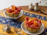 Salade de melon, mozzarella et jambon Serrano ig bas