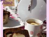 Cake poire chocolat pour mon Tea Time ...Foodista Challenge #12