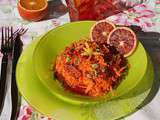 Salade de carotte râpée et orange sanguine