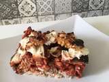 Gratin d’aubergines aux noix et à la ricotta {végétarien}