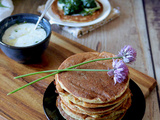 Pancakes pois chiches sans gluten lait œuf