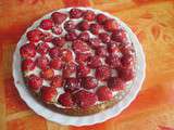 Gâteau mousseline aux fraises