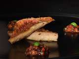 Filets de rouget grillés au cumin et son tartare Fraises, Olives, Basilic