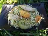 Salade de Chou aux Crevettes Marinées aux Agrumes