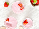 Crèmes à la fraise & yaourt grec