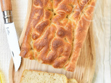 Focaccia cuite dans un moule à pain (ou à cake)