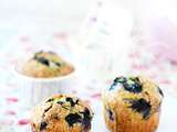 Muffins aux myrtilles & framboises