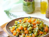 Poêlée de courgettes & carottes au thym