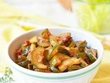Poêlée de courgettes & tomates au thym