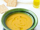 Soupe de courge butternut rôtie au four