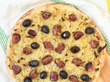Tarte aux oignons, olives & figues façon pissaladière