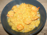 Crevettes (gambas) au yaourt Malo® citron et riz Kamâlis