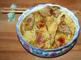 Echine de porc et nouilles chinoises au curry