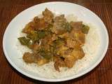 Echines de porc aux poivron et curry