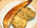 Filets de crocodile au curry vert et banane plantain