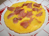 Omelette jambon de Parme et parmesan